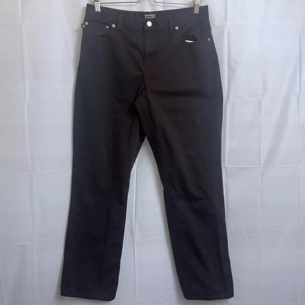 Ralph Lauren Polo Jeans Co. Straight Jeans Women's Size 10 Black 28 1/2" Inseam